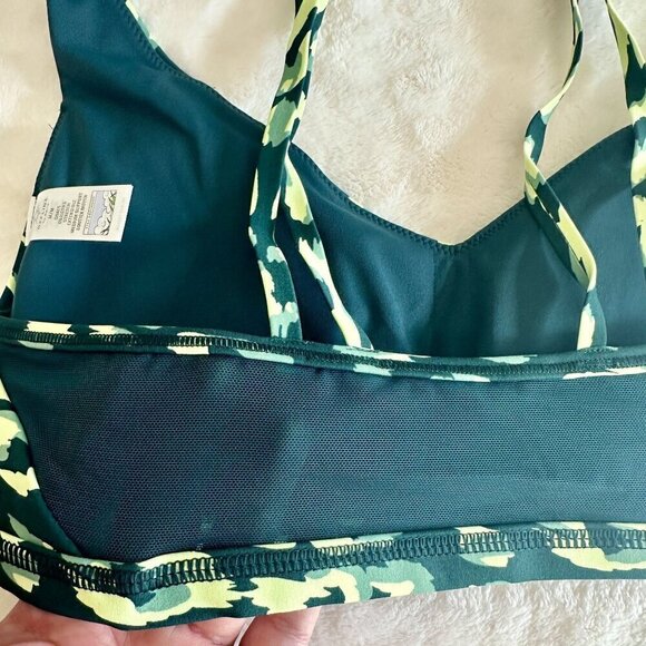 NWT Aerie Offline Goals Sports Bra Deep Forest Green Animal Print - M - Picture 7 of 8